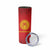 Kyrgyzstan Football Custom Skinny Tumbler Kazakh Pattern