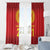 Kyrgyzstan Football Custom Window Curtain Kazakh Pattern