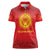 Kyrgyzstan Football Custom Women Polo Shirt Kazakh Pattern