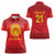 Kyrgyzstan Football Custom Women Polo Shirt Kazakh Pattern