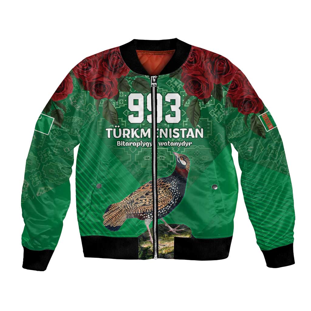 Turkmenistan 993 Custom Bomber Jacket Turkmenistan Bitaraplygyn watanydyr