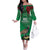 Turkmenistan 993 Custom Family Matching Off The Shoulder Long Sleeve Dress and Hawaiian Shirt Turkmenistan Bitaraplygyn watanydyr