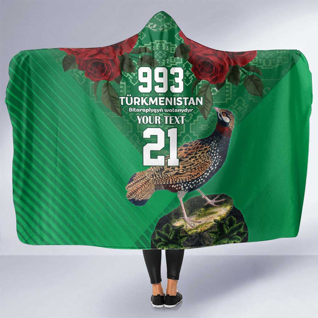 Turkmenistan 993 Custom Hooded Blanket Turkmenistan Bitaraplygyn watanydyr