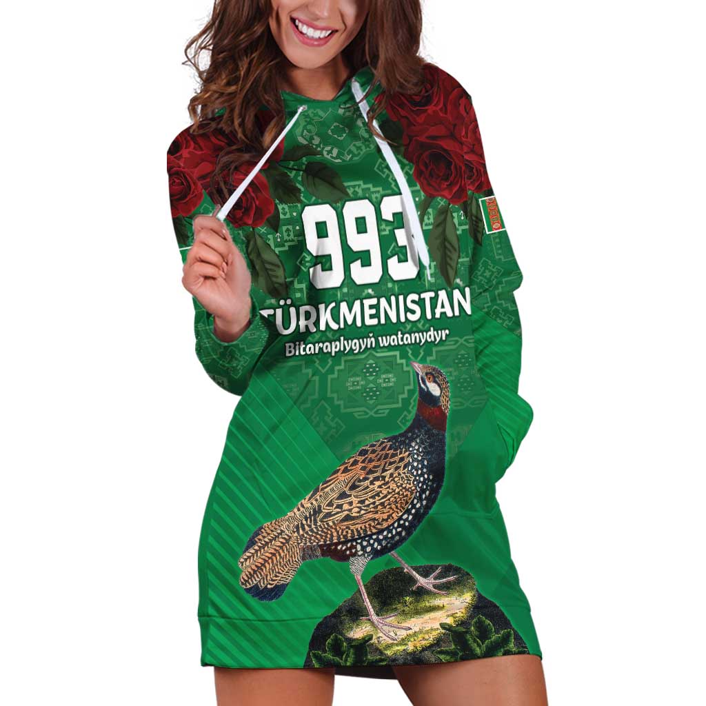 Turkmenistan 993 Custom Hoodie Dress Turkmenistan Bitaraplygyn watanydyr