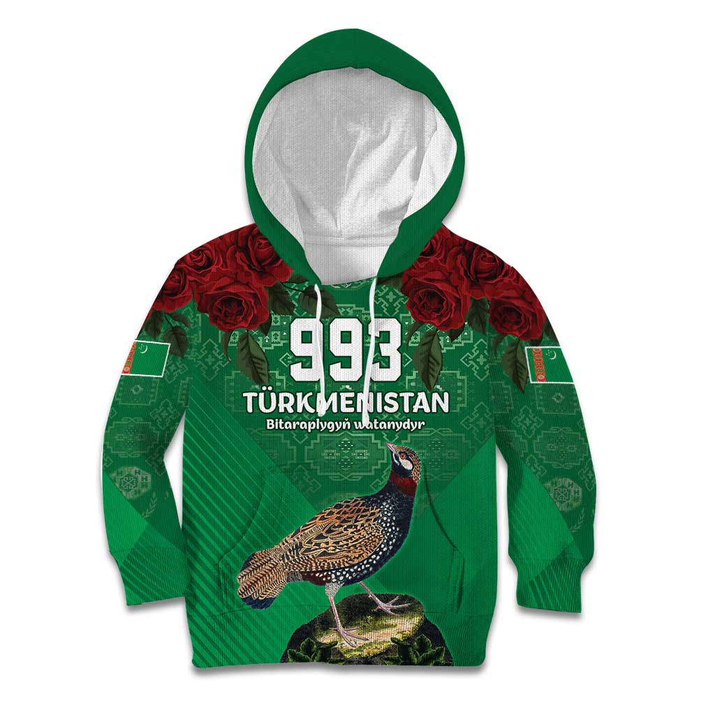 Turkmenistan 993 Custom Kid Hoodie Turkmenistan Bitaraplygyn watanydyr