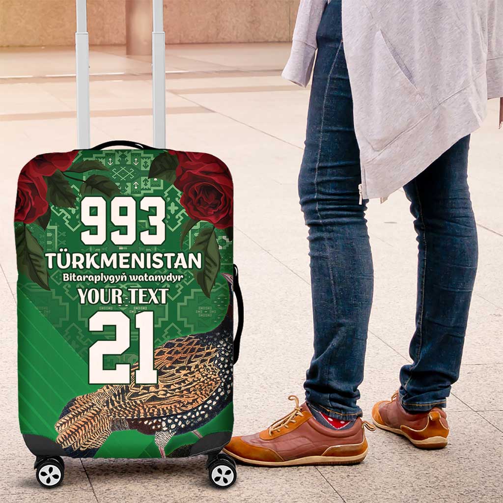 Turkmenistan 993 Custom Luggage Cover Turkmenistan Bitaraplygyn watanydyr