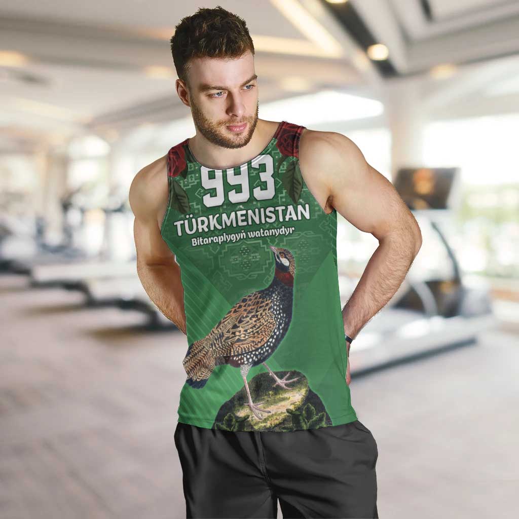 Turkmenistan 993 Custom Men Tank Top Turkmenistan Bitaraplygyn watanydyr