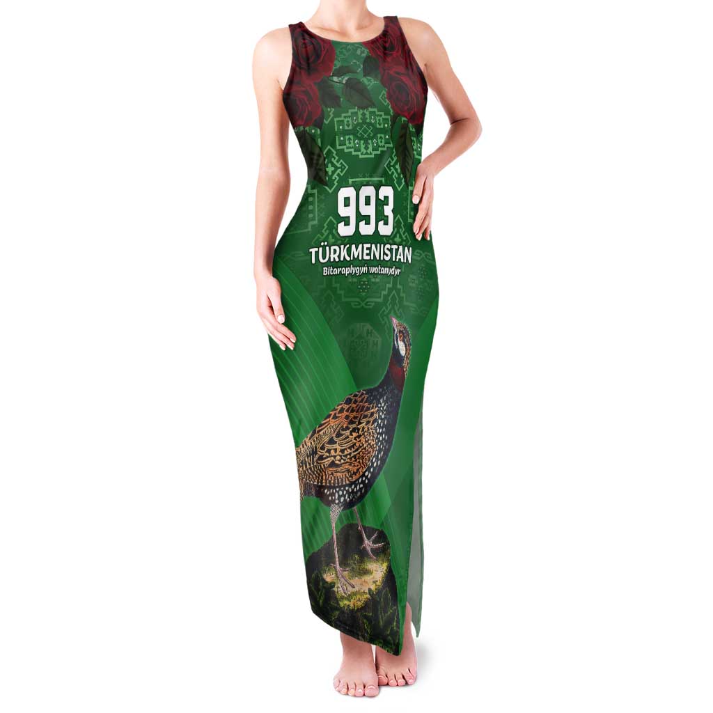 Turkmenistan 993 Custom Tank Maxi Dress Turkmenistan Bitaraplygyn watanydyr