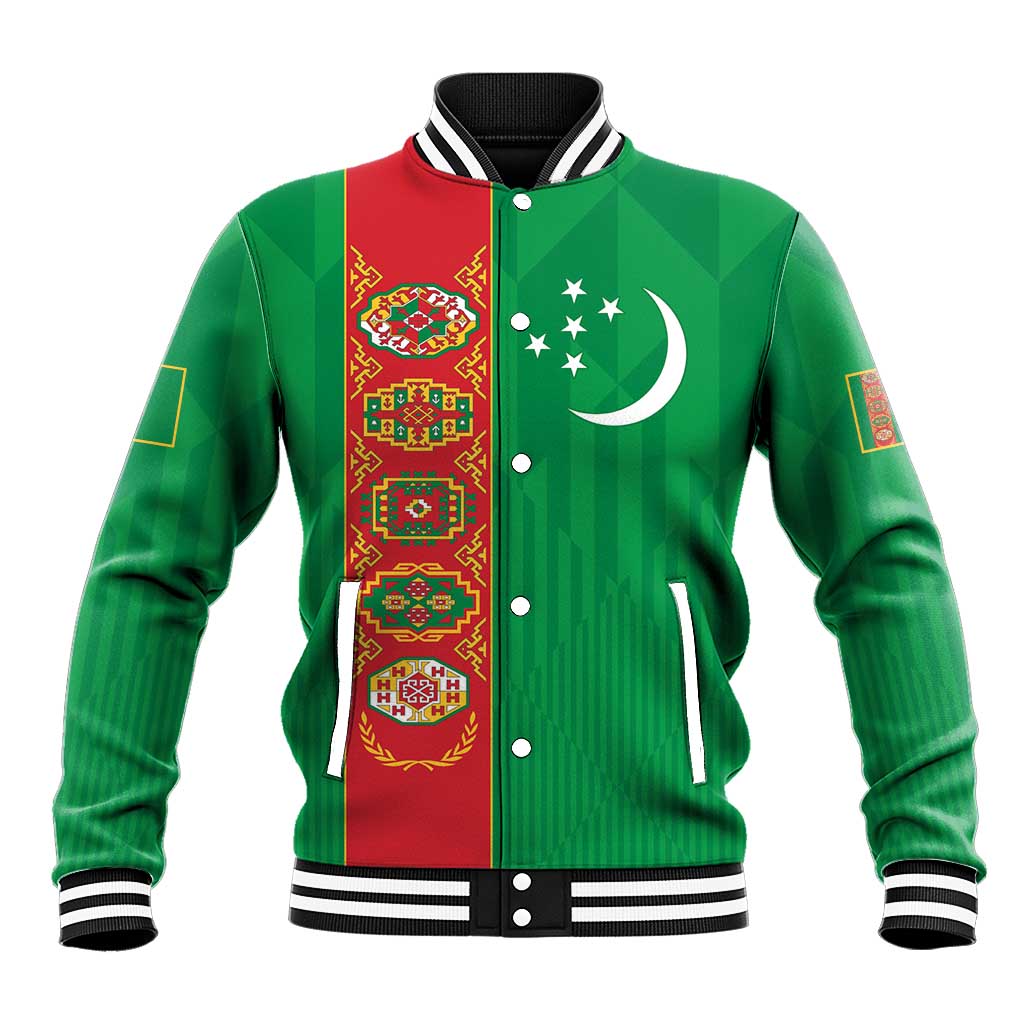 Turkmenistan Black Francolin Custom Baseball Jacket Turkmenistan Turkmenistanyn Baydagy