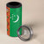 Turkmenistan Black Francolin Custom 4 in 1 Can Cooler Tumbler Turkmenistan Turkmenistanyn Baydagy