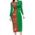 Turkmenistan Black Francolin Custom Family Matching Long Sleeve Bodycon Dress and Hawaiian Shirt Turkmenistan Turkmenistanyn Baydagy