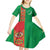 Turkmenistan Black Francolin Custom Kid Short Sleeve Dress Turkmenistan Turkmenistanyn Baydagy