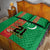 Turkmenistan Black Francolin Custom Quilt Bed Set Turkmenistan Turkmenistanyn Baydagy