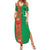 Turkmenistan Black Francolin Custom Summer Maxi Dress Turkmenistan Turkmenistanyn Baydagy