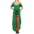 Turkmenistan Black Francolin Custom Summer Maxi Dress Turkmenistan Turkmenistanyn Baydagy