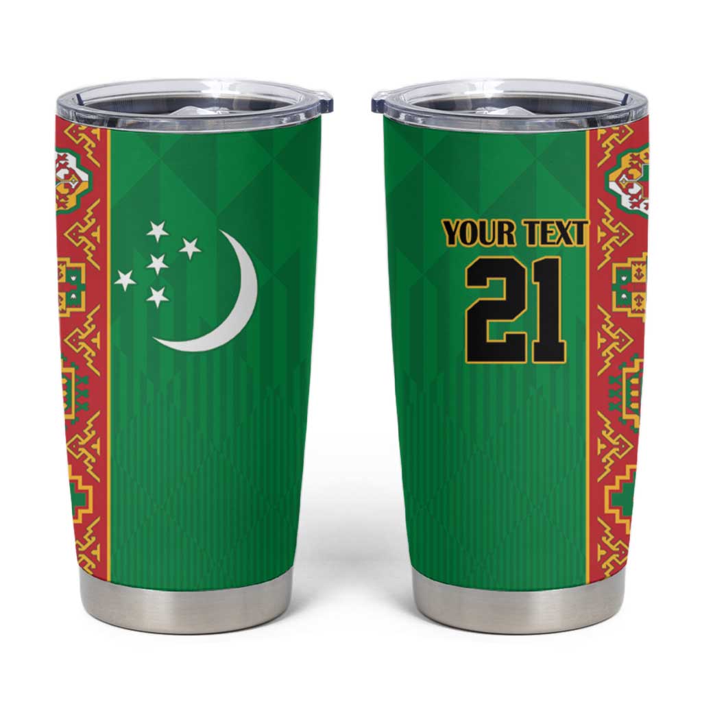 Turkmenistan Black Francolin Custom Tumbler Cup Turkmenistan Turkmenistanyn Baydagy