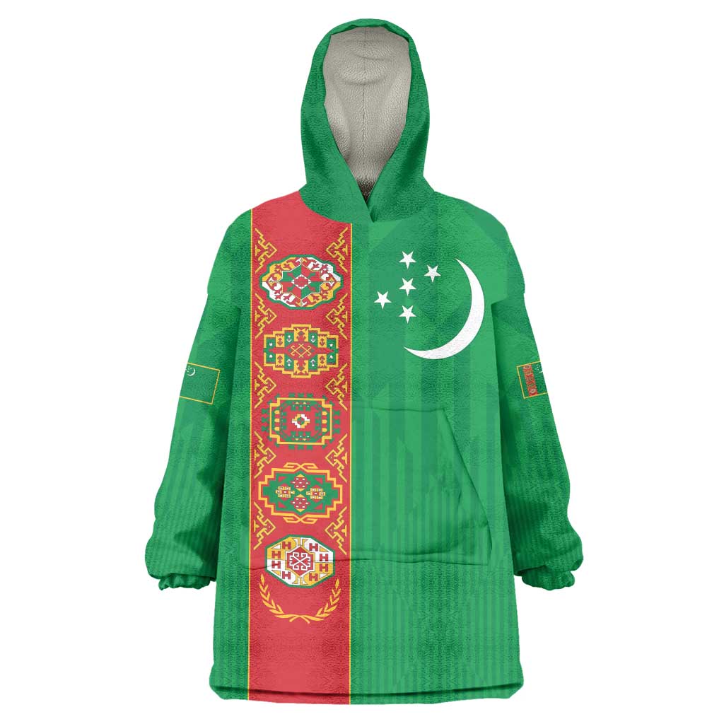 Turkmenistan Black Francolin Custom Wearable Blanket Hoodie Turkmenistan Turkmenistanyn Baydagy