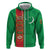 Turkmenistan Black Francolin Custom Zip Hoodie Turkmenistan Turkmenistanyn Baydagy