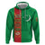 Turkmenistan Black Francolin Custom Zip Hoodie Turkmenistan Turkmenistanyn Baydagy