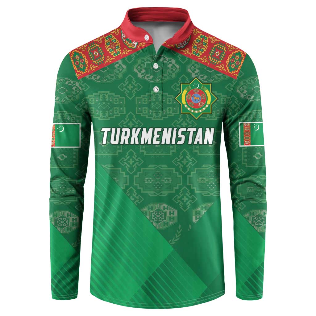 Turkmenistan Football Custom Button Sweatshirt We Are The Champions