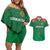 Turkmenistan Football Custom Couples Matching Off Shoulder Short Dress and Hawaiian Shirt We Are The Champions