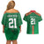 Turkmenistan Football Custom Couples Matching Off Shoulder Short Dress and Hawaiian Shirt We Are The Champions