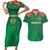 Turkmenistan Football Custom Couples Matching Short Sleeve Bodycon Dress and Hawaiian Shirt We Are The Champions