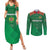 Turkmenistan Football Custom Couples Matching Summer Maxi Dress and Long Sleeve Button Shirt We Are The Champions