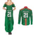 Turkmenistan Football Custom Couples Matching Summer Maxi Dress and Long Sleeve Button Shirt We Are The Champions