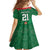 Turkmenistan Football Custom Family Matching Long Sleeve Bodycon Dress and Hawaiian Shirt We Are The Champions