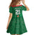 Turkmenistan Football Custom Family Matching Off Shoulder Short Dress and Hawaiian Shirt We Are The Champions