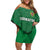 Turkmenistan Football Custom Family Matching Off Shoulder Short Dress and Hawaiian Shirt We Are The Champions