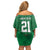 Turkmenistan Football Custom Family Matching Off Shoulder Short Dress and Hawaiian Shirt We Are The Champions