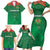 Turkmenistan Football Custom Family Matching Short Sleeve Bodycon Dress and Hawaiian Shirt We Are The Champions