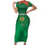 Turkmenistan Football Custom Family Matching Short Sleeve Bodycon Dress and Hawaiian Shirt We Are The Champions