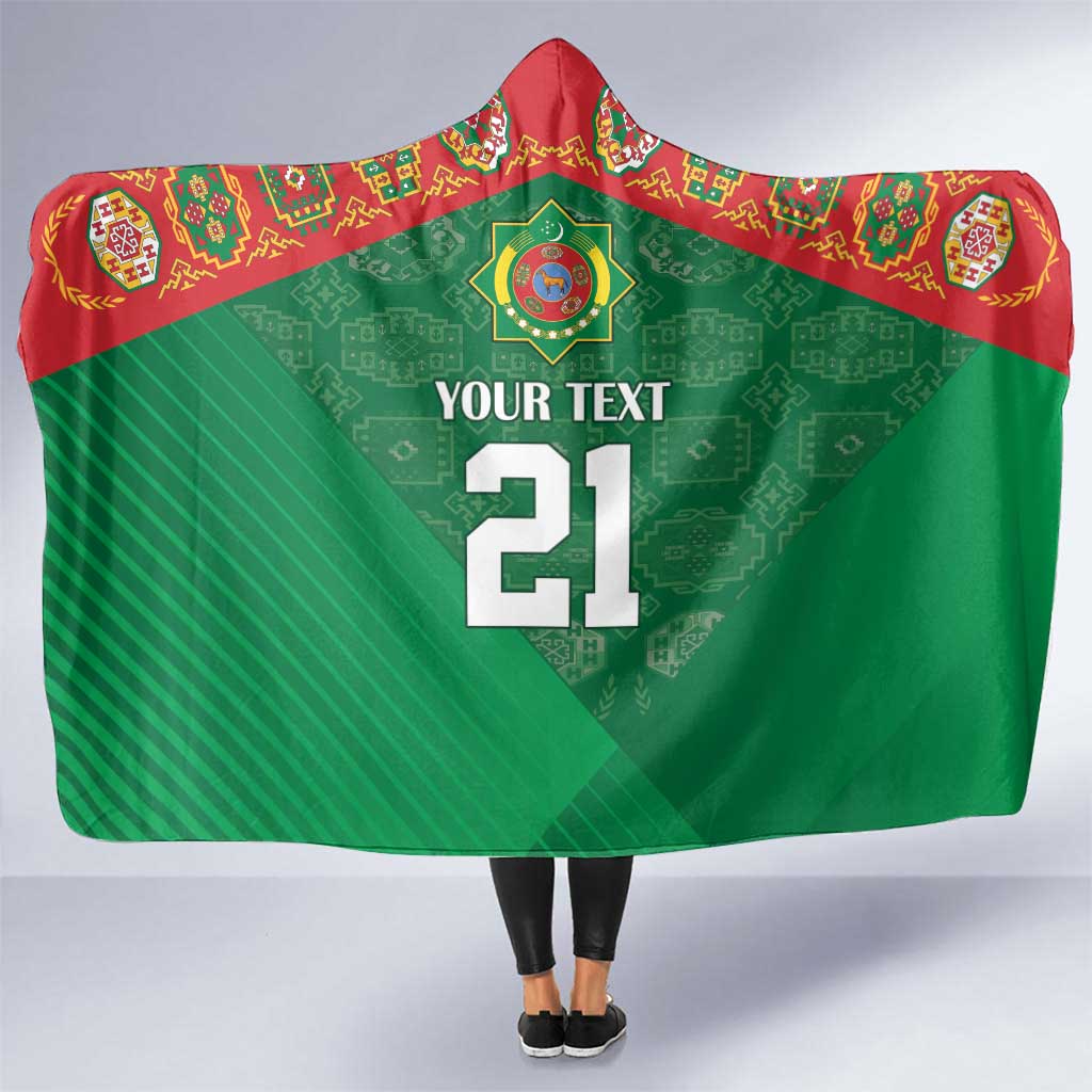 Turkmenistan Football Custom Hooded Blanket We Are The Champions