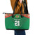 Turkmenistan Football Custom Leather Tote Bag We Are The Champions