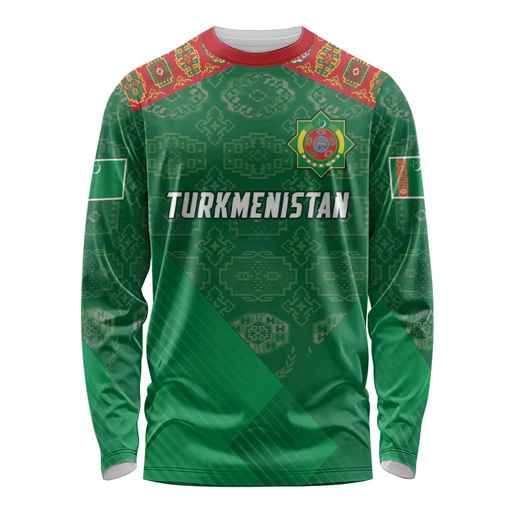 Turkmenistan Football Custom Long Sleeve Shirt We Are The Champions