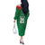 Turkmenistan Football Custom Off The Shoulder Long Sleeve Dress We Are The Champions