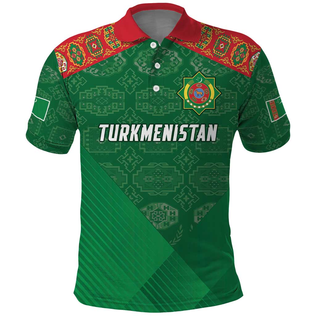 Turkmenistan Football Custom Polo Shirt We Are The Champions