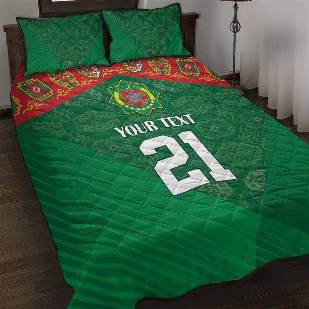 Turkmenistan Football Custom Quilt Bed Set We Are The Champions