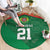 Turkmenistan Football Custom Round Carpet We Are The Champions