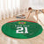 Turkmenistan Football Custom Round Carpet We Are The Champions