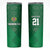 Turkmenistan Football Custom Skinny Tumbler We Are The Champions