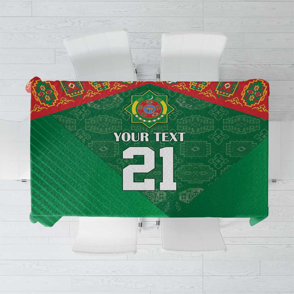 Turkmenistan Football Custom Tablecloth We Are The Champions