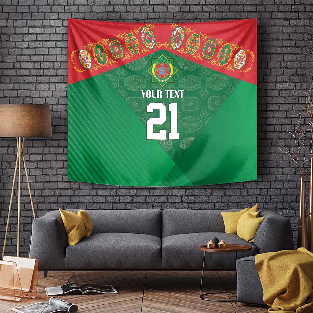 Turkmenistan Football Custom Tapestry We Are The Champions