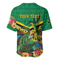 Jamica Hummingbird and Crocodiles Personalized Baseball Jersey