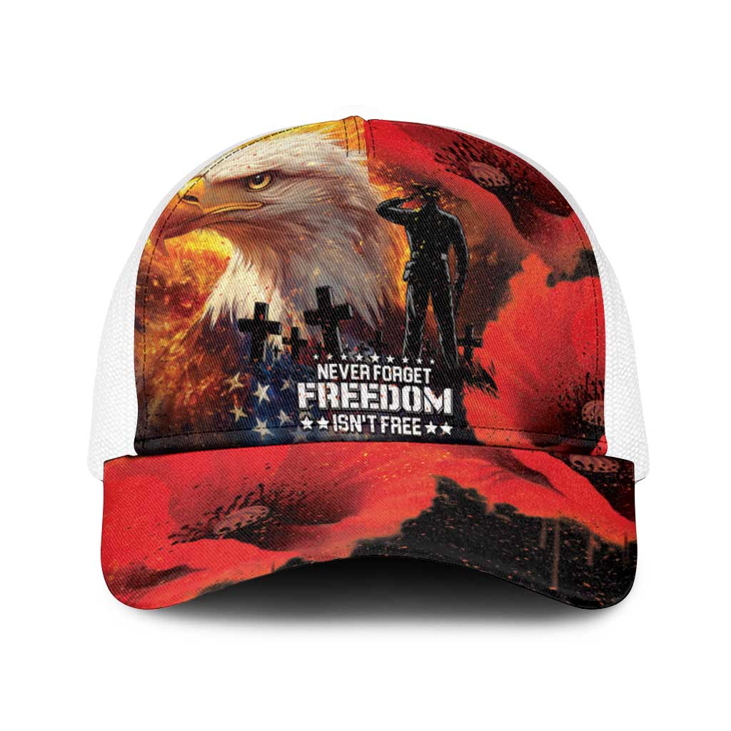 US Memorial Day Baseball Net Cap May We Never Forget Freedom Isnt Free