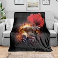 US Memorial Day Personalized Blanket May We Never Forget Freedom Isnt Free