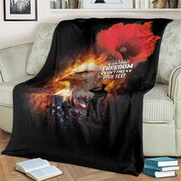 US Memorial Day Personalized Blanket May We Never Forget Freedom Isnt Free